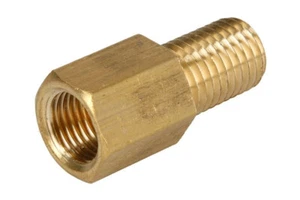 Brake Line Pipe Brass M10x1 Female to M10x1.25 Male Fitting Connector Coupler - Picture 1 of 3