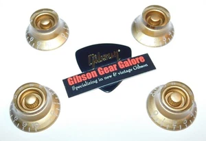 Epiphone 1959 Les Paul Knobs Set Gold Guitar Parts SG Custom ES Explorer Project - Picture 1 of 3
