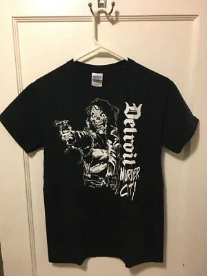 Camisa Negra Pequeña 1990 Kevin Sykes Detroit Murder City De Colección Rara Envíos Gratis Foto 1 de 4