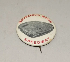 ORIGINAL CIRCA 1940S INDIANAPOLIS MOTOR SPEEDWAY AUTO RACING SOUVENIR PIN 1 3/4" - Picture 1 of 3