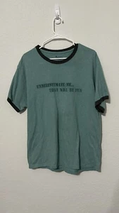 Champion Men’s Graphic T Shirt Size Large Green - Picture 1 of 4
