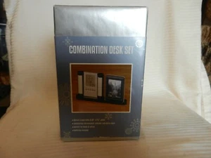 Combination Desk Set With Thermometer, Calendar, Clock & Photo Frame BNOS - Picture 1 of 3
