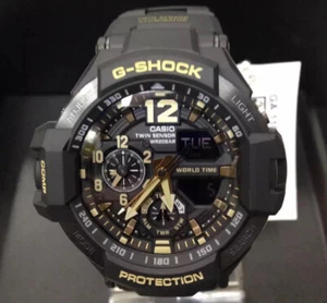 Casio G-Shock GravityMaster Thermometer Compass Men's Watch GA-1100GB-1A - Picture 1 of 2