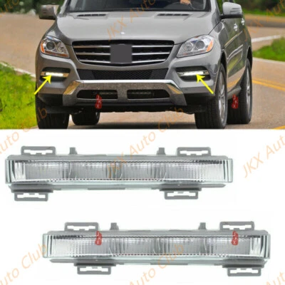 Пара передних дневных светодиодных противотуманных фар дневные ходовые огни x для Mercedes-Benz W166 2012-2015 - Изображение 1 из 4