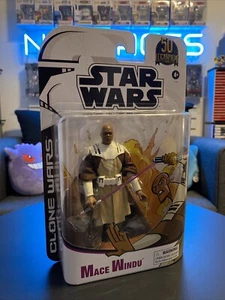 Hasbro Star Wars - Modellino Clone Wars: Mace Windu - Lucasfilm 50 anni - Foto 1 di 6