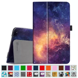 For Samsung Galaxy Tab A 8.0 SM-T387 2018 / SM-T380 2017 Tablet Folio Case Cover - Picture 1 of 35