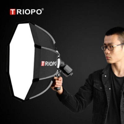 TRIOPO 90CM Octagon Softbox w/Handgrip Set for Speedlight Flash Bracket - Image 1 of 4