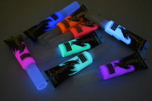 PaintGlow Pro 13ml UV Blacklight Reactive Face and Body Paint- Fast USA Ship - Imagen 1 de 32