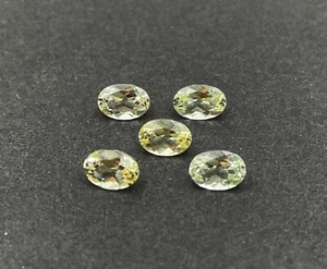 Natural Good Quality Yellow Beryl Oval Cut Loose Gemstone 5 Pcs 4*6 MM 2 CT - Picture 1 of 5