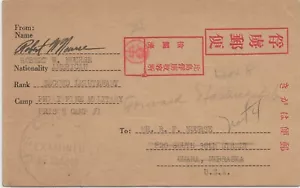 1943 U.S. POW in Philippines Camp #1 (Cabanatuan) to Omaha, Ne, fwd (C5899) - Picture 1 of 2