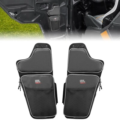 UTV Front Lower Door Bags W/Knee Pad For Polaris General 1000 / 4 1000 2016-2025 - Image 1 of 4