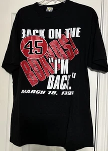 VTG Michael Jordan #45 Chicago Bulls Back On The Boards! "I'M BACK" Shirt XL - Picture 1 of 4