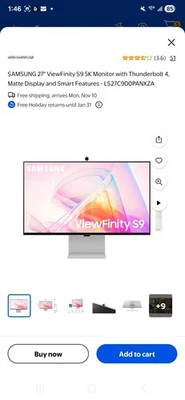 Samsung ViewFinity S9 27” 5K Monitor –  - Image 1 of 2