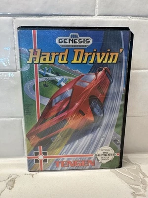 Hard Drivin' (Sega Genesis, 1991) CIB, tested.  - Image 1 of 4