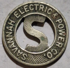 Savannah, Georgia - Savannah Electric & Power Co. One Zone Fare GA 780 B - Picture 1 of 2