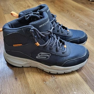 skechers Escape Plan Navy Blue Trainers Boots UK 6.5 Hiking Walking Shoe Lace-up - Picture 1 of 9
