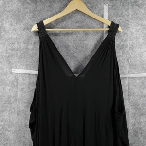 Mono Free People Mujer XS Negro Gran Tamaño Harén Boho Arrugado Salón 1 Pieza - Imagen 1 de 7