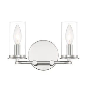 Designers Fountain D268C-2B Hudson Heights 2 Light 11"W Vanity - Nickel - Picture 1 of 4