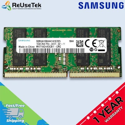 Samsung 16GB | 2Rx8 PC4-2666V | M471A2K43CB1 | DDR4 SODIMM Laptop Memory RAM - Image 1 of 4