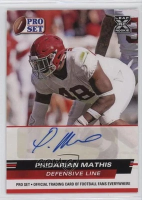 2022 Leaf Pro Set Draft Auto Red Phidarian Mathis #PSA-PM1 Rookie Auto RC - Image 1 of 2