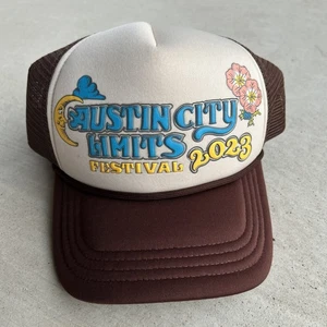 Sombrero Festival Austin City Limits 2023 Gorra Camionero Recuerdo Ajustable Estampado Hinchado - Imagen 1 de 10