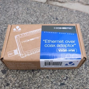NEW Veracity Highwire VHW-HW Ethernet Over Coax Adaptor EOC - Afbeelding 1 van 7