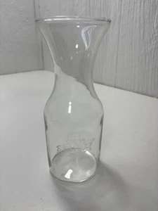 CHEVROLET CLEAR GLASS WINE CARAFE WITH ETCHED 1918 CHEVROLET CAR 8” Tall - Picture 1 of 6