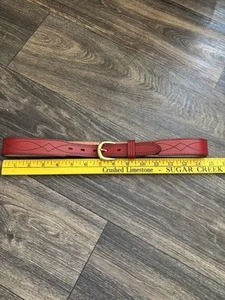 Vintage USA Made 30" Braun Western Leder Gürtel - Bild 1 von 10