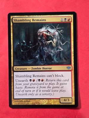2009 Magic The Gathering Conflux #124 Shambling Remains, UC, NF, cd1 - Image 1 of 3