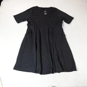 Torrid Mini Ponte V-Ausschnitt Skaterkleid Damen 2X 20 schwarz locker fließend minimalistisch - Bild 1 von 10