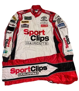 Large 33W x 32L Nascar Pit Crew Firesuit SFI JGR Gibbs Racing Toyota Sport Clips - Picture 1 of 3