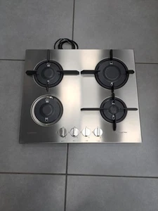 Hotpoint FTGHL 641 S/D/EX/A 4 Fuochi Piano Cottura a Gas Acciaio Senza Griglia - Imagen 1 de 20