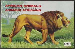 BROOKE BOND (TEA)-EMPTY ALBUM (CANADA)- AFRICAN ANIMALS - Picture 1 of 2