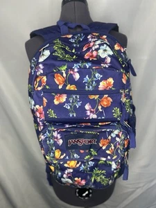 JanSport Big Student Polyester 31 Ltr Multi Navy Mountain Meadow School Backpack - Picture 1 of 9