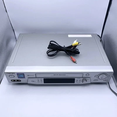 Sony SLV-N81 VCR Plus Reproductor VHS Grabadora Hi-Fi Estéreo Sin Control Remoto Probado Funciona Foto 1 de 4
