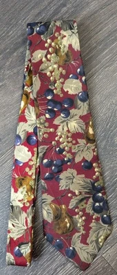 L'Atelier Nature Harvest Uvas Seda Corbata Cuello Morado Marrón (53m) Foto 1 de 2