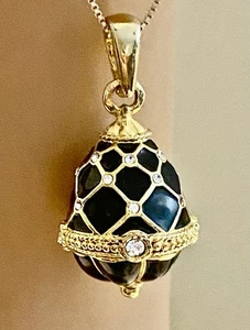 Joan Rivers Imperial Treasures Limited Edition 2008 Faberge Egg w Necklace - Picture 1 of 7