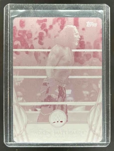 2018 Topps Legends of WWE "Woken" Matt Hardy placas de impresión magenta 1/1 #65 - Imagen 1 de 10