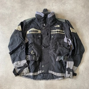 The North Face Steep Tech Jacket Womens Large Y2K Windbreaker Coat, Black Grey - Picture 1 of 12