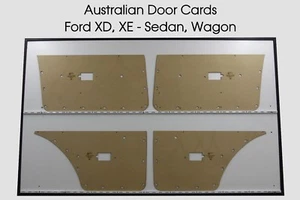 Door Cards Fits Ford XD XE Manual Windows Sedan Wagon Quality Masonite x4 - Picture 1 of 6