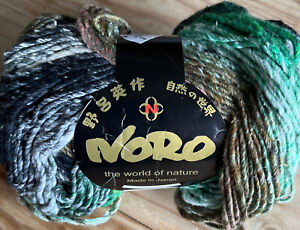 Noro TAIYO yarn  cotton/silk/wool/nylon color 2 lot D 100g