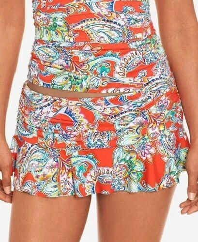 NWT Lauren Ralph Lauren Floral Paisley Ruffled Swim Skirt Bikini Bottom 4 - Image 1 of 1