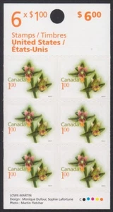 ORCHID GIANT HELLEBORINE = Booklet of 6 stamps  Canada 2010 #2362a (BK419) MNH - Picture 1 of 2