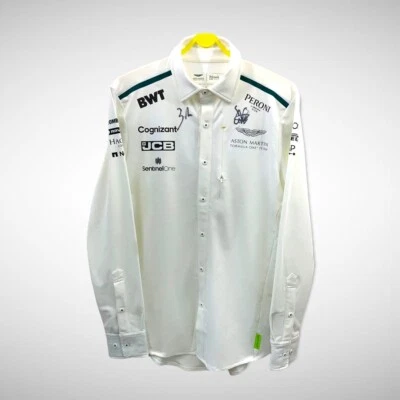 Sebastian Vettel & Lance Stroll signed Aston Martin Formula 1 Manager Shirt - Image 1 of 4