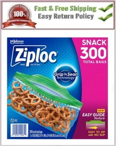 Ziploc Grip 'n Seal Top Snack Bags, 300 ct. - Picture 1 of 8