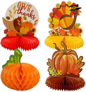 Fall Thanksgiving Harvest Table Centerpieces Centerpiece 10 inch, Select Type - Picture 1 of 6