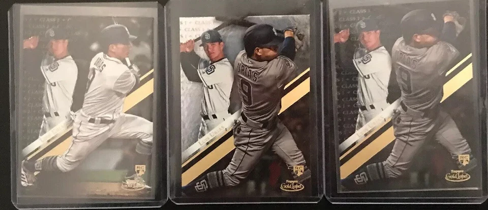 2019 Topps Gold Label Luis Urias 3 Card Rookie Lot Class 1&2 Black Class 1 Base  - Image 1 of 1