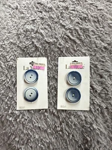 "Paquete de 2 botones azul marino La Mode talla 36 - 7/8"" - 2 juegos de 2 paquetes juego de botones" - Imagen 1 de 2