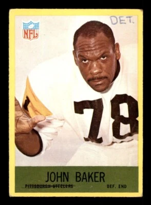1967 Philadelphia Football #147 John Baker GD *e1 - Image 1 of 2