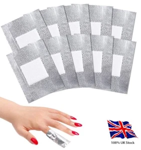 Nail Gel Remover Foil Wraps with Pads Soak Off Sachets | Non-Acetone | UK Stock - Picture 1 of 17